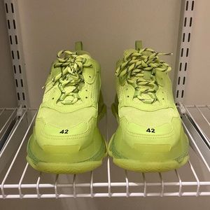Lime green balenciaga triple s